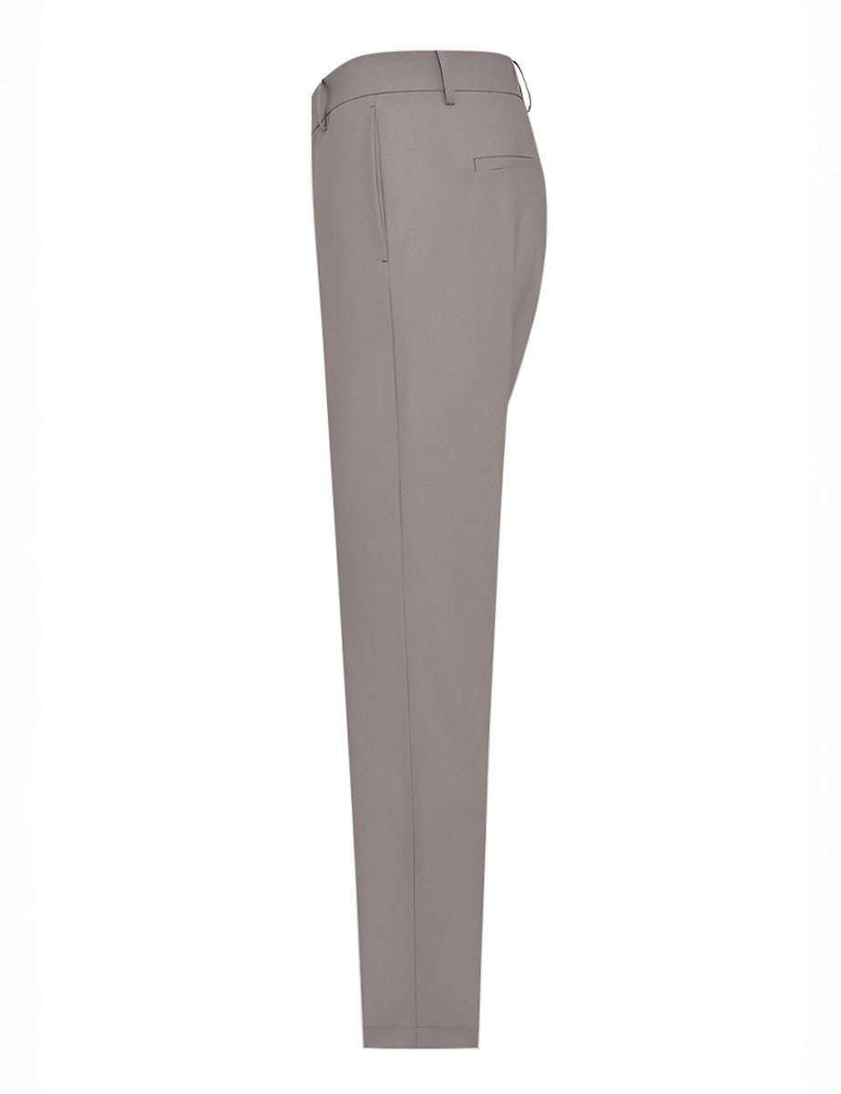 pantalone regular tessuto tecnico beige - duno - pantalone elegante