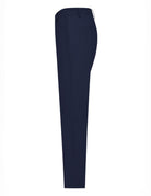 pantalone regular tessuto tecnico blu - duno - pantalone elegante