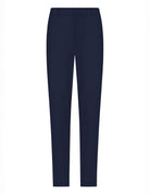 pantalone regular tessuto tecnico blu - duno - pantalone elegante