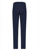 pantalone regular tessuto tecnico blu - duno - pantalone elegante