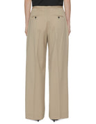 pantalone relaxed virgin wool beige - rohe - pantalone