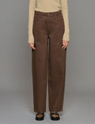 pantalone rhinestone cioccolato - Frida SRL