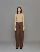 pantalone rhinestone cioccolato - Frida SRL