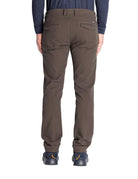 pantalone risvolto fondo punto spillo marrone fango - teleria zed - pantalone casual