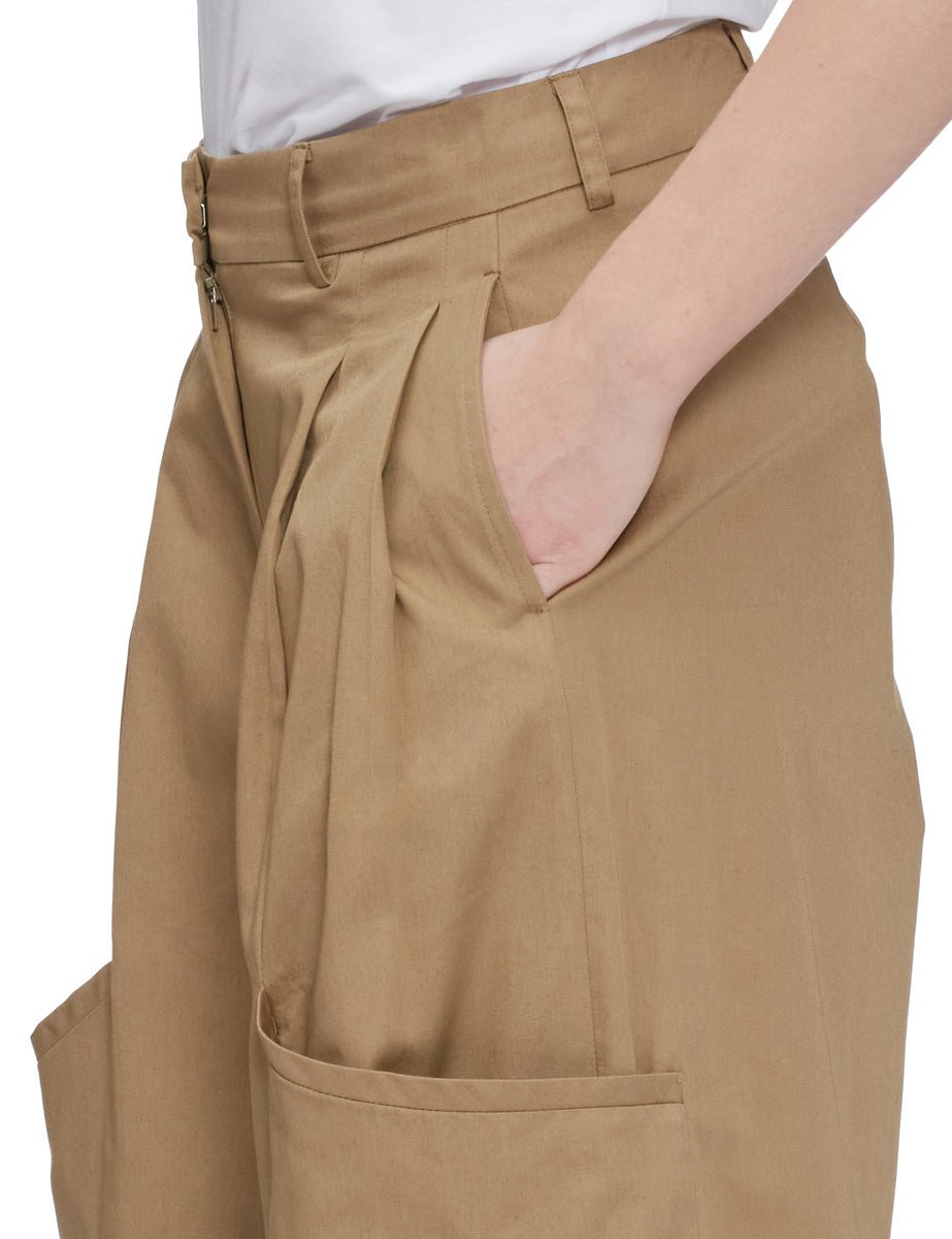 pantalone ryan over kaki cotton - jejia - pantalone
