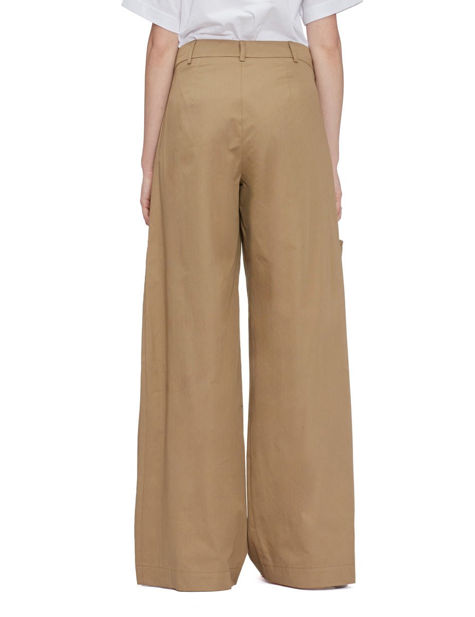 pantalone ryan over kaki cotton - jejia - pantalone