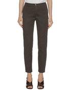 pantalone sigaretta elastico vita moro - blufrida - pantalone