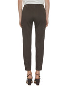 pantalone sigaretta elastico vita moro - blufrida - pantalone