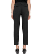 pantalone slim chino punto milano nero - Frida SRL