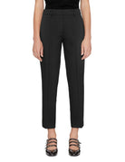 pantalone slim chino punto milano nero - Frida SRL