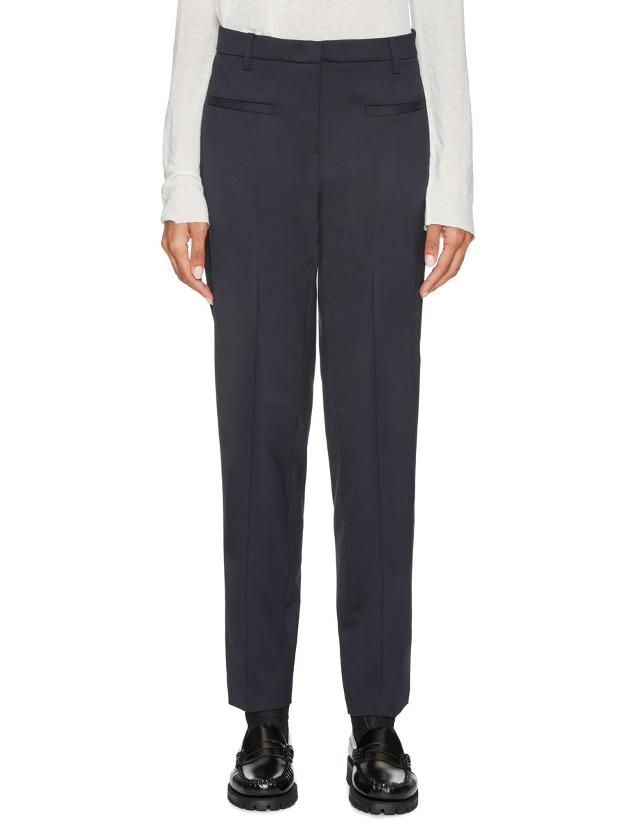 pantalone slim tessuto blu - n21 alessandro dell'acqua - pantalone