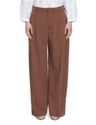 pantalone slouchy pinces mattone - thestroy - pantalone