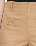 pantalone taschine raso camel - Frida SRL