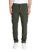 pantalone tascone cotone modal verde scuro - mason's - pantalone casual