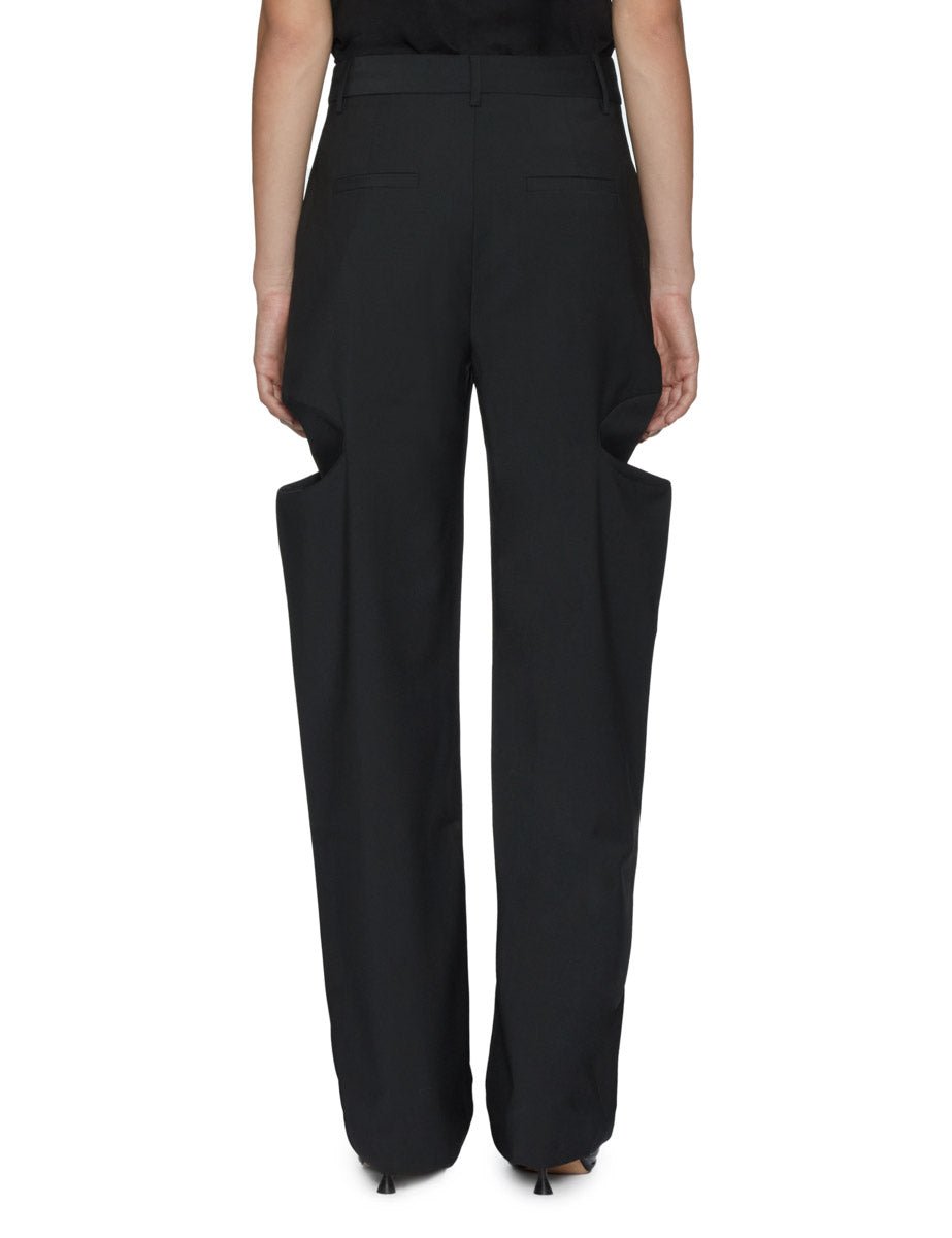 pantalone tropical wool meir black - tibi - pantalone
