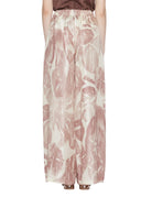 pantalone twill floreale cipria - alysi - pantalone