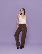 pantalone velluto rocciatore caffe - blufrida - pantalone