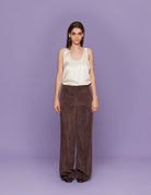 pantalone velluto rocciatore caffe - blufrida - pantalone