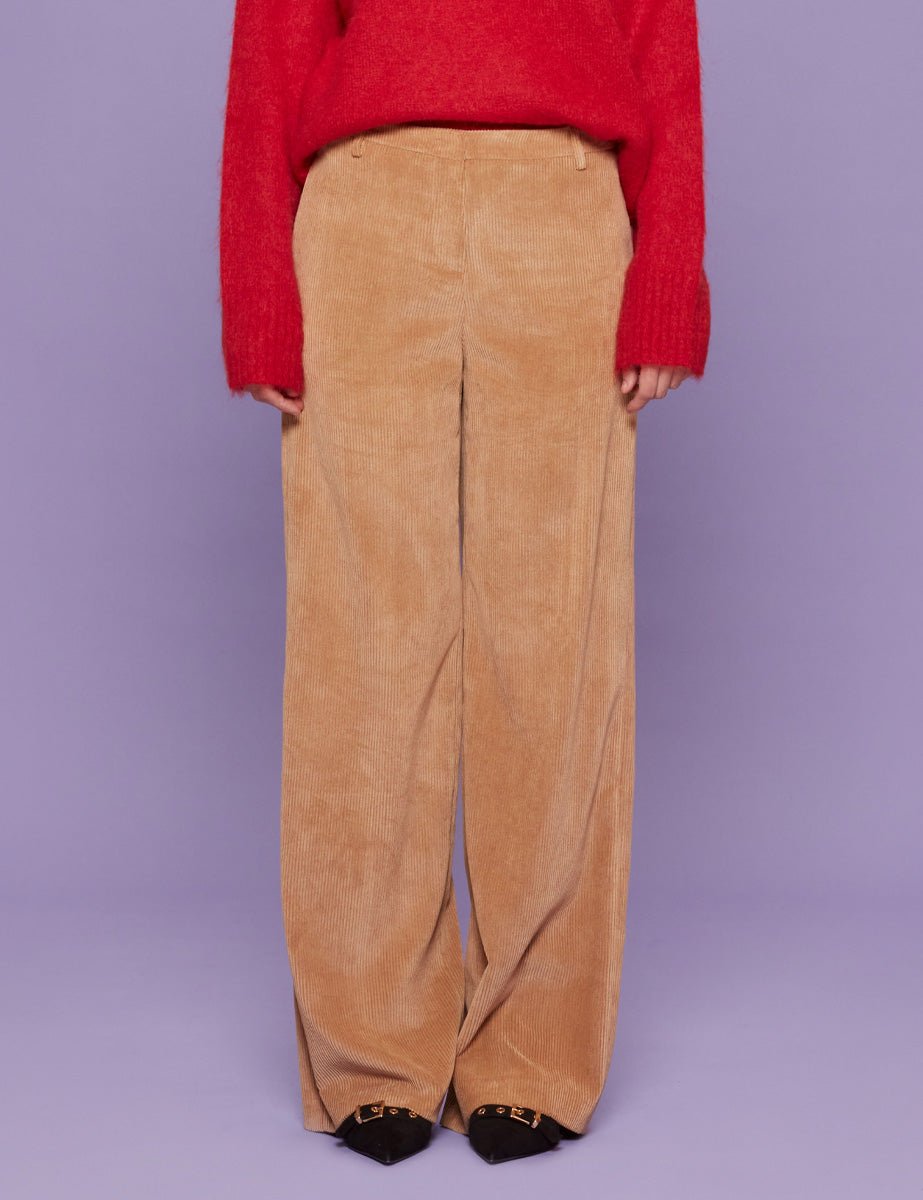 pantalone velluto rocciatore cammello - blufrida - pantalone