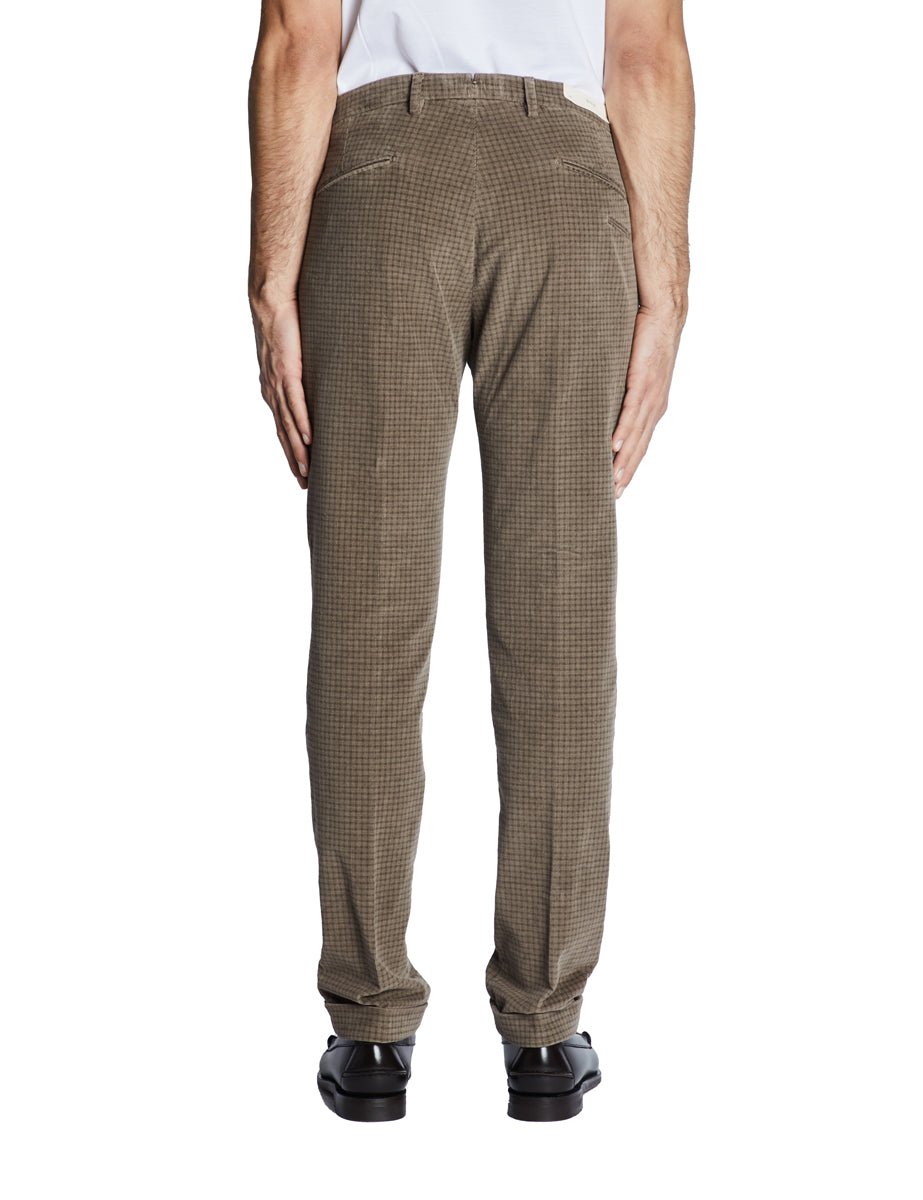 pantalone velluto stampa tortora - briglia 1949 - pantalone casual