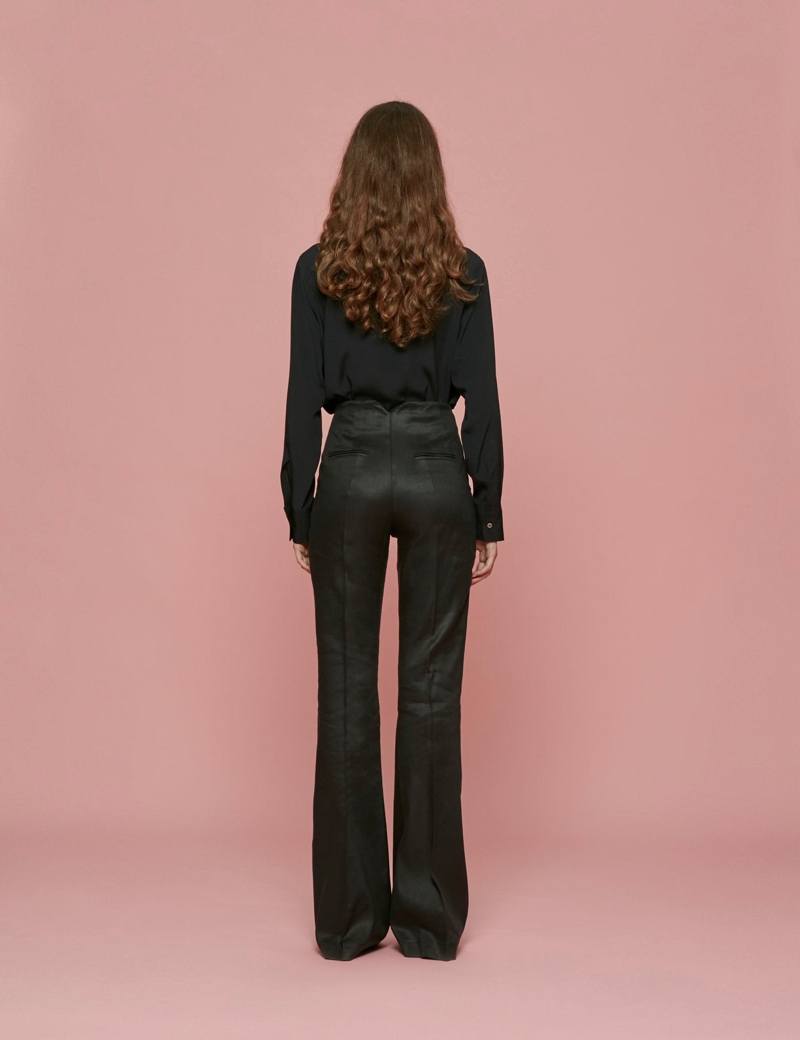 pantalone zampa nero - Frida SRL