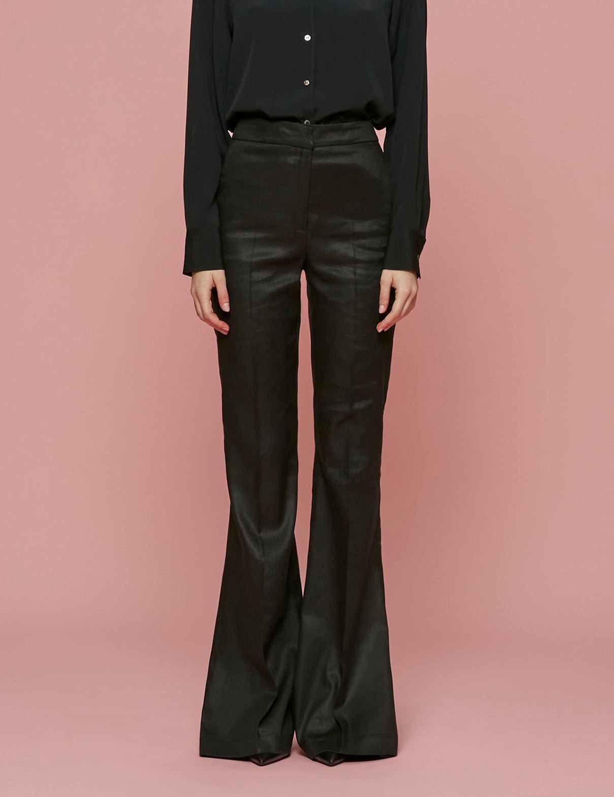 pantalone zampa nero - Frida SRL