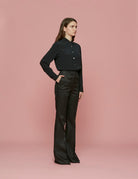 pantalone zampa nero - Frida SRL