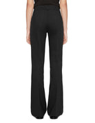 pantalone zampa punto milano nero - Frida SRL
