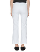 pantalone zampetta cotone light bianco - blufrida - pantalone