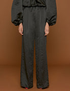 pantapalazzo duchesse nero - forte forte - pantalone