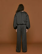 pantapalazzo duchesse nero - forte forte - pantalone