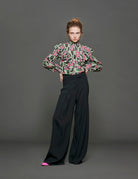 pantapalazzo nero - stella jean - pantalone