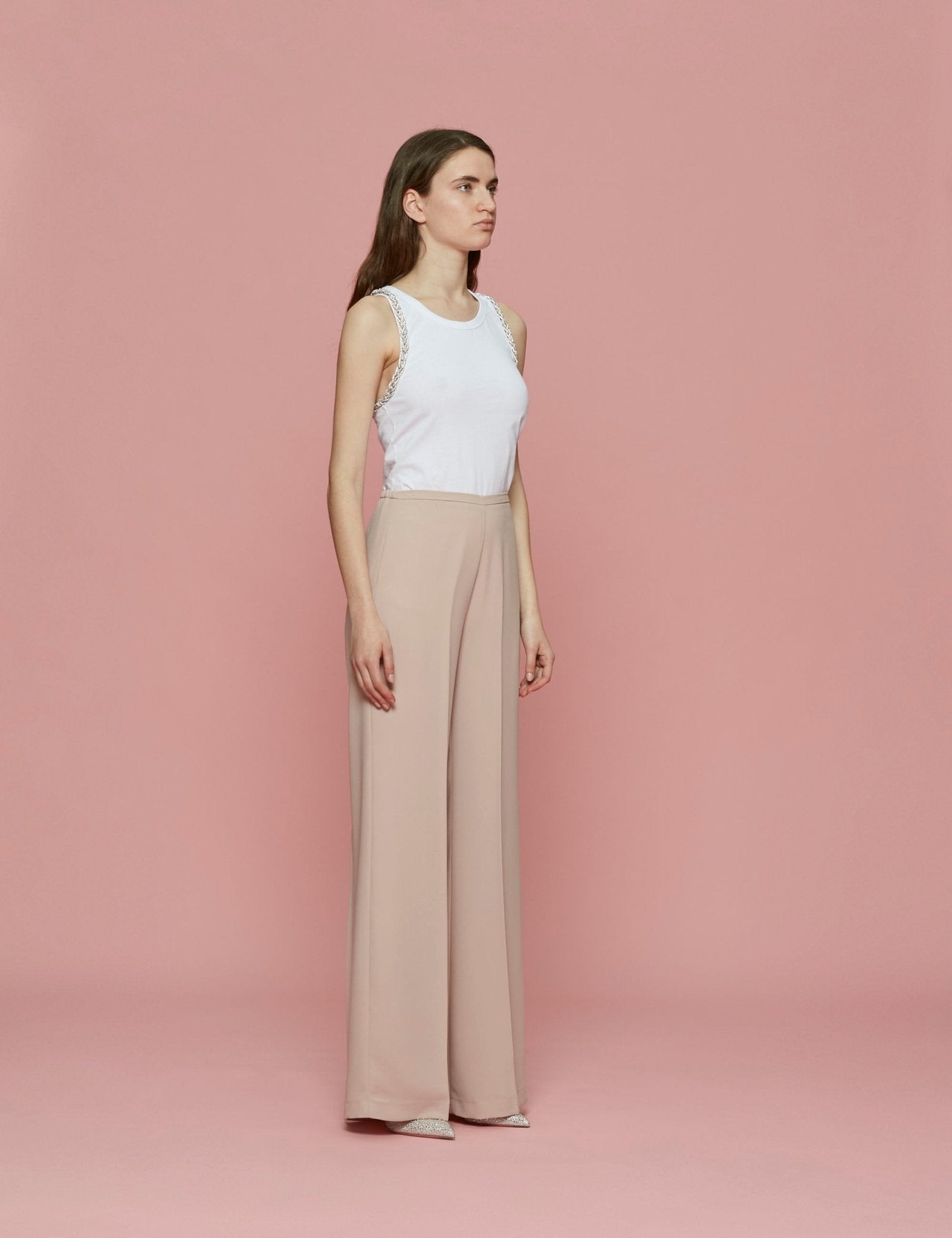 pantapalazzo satin cipria - Frida SRL