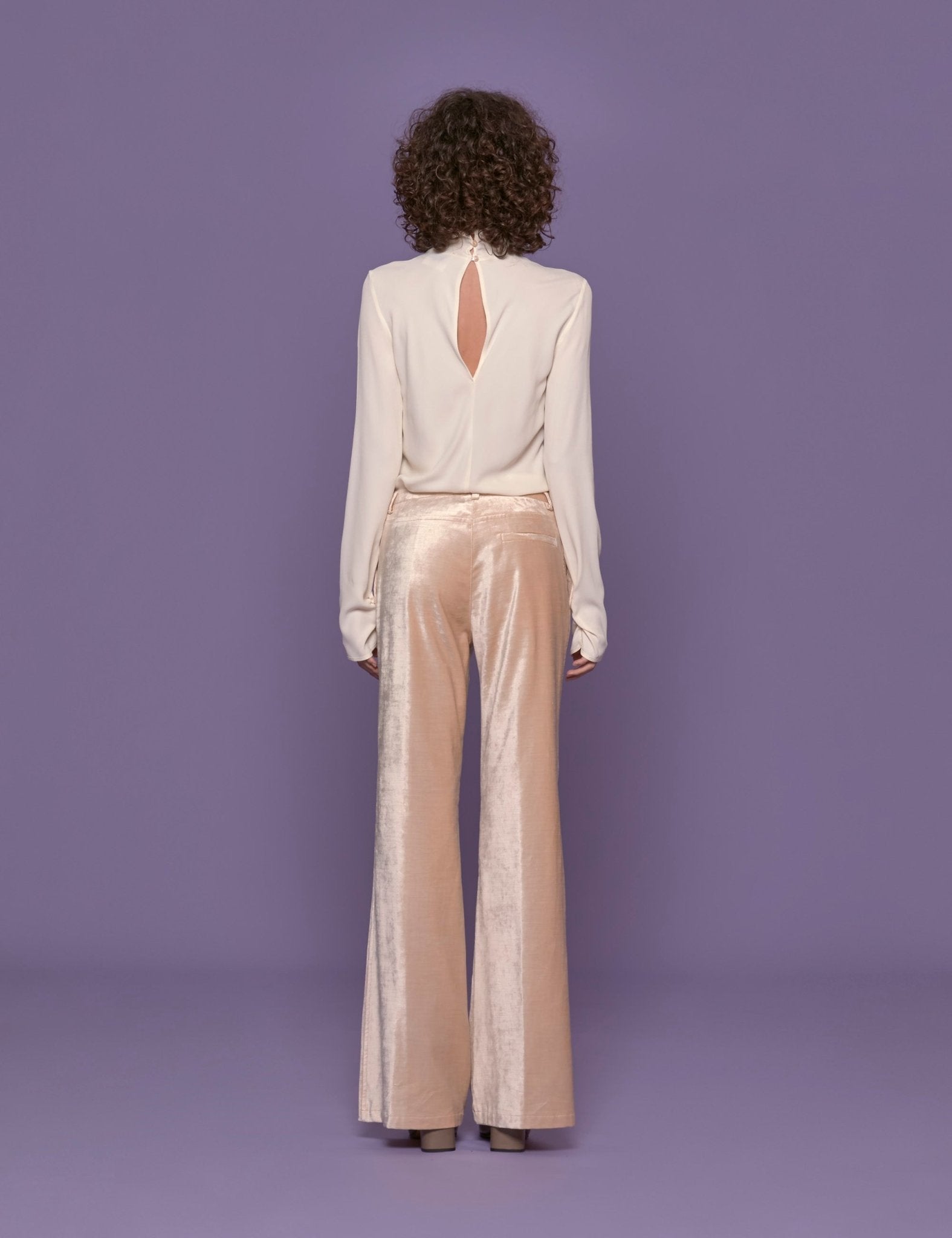 pantapalazzo velluto avorio - forte forte - pantalone