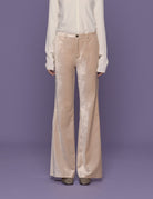 pantapalazzo velluto avorio - forte forte - pantalone