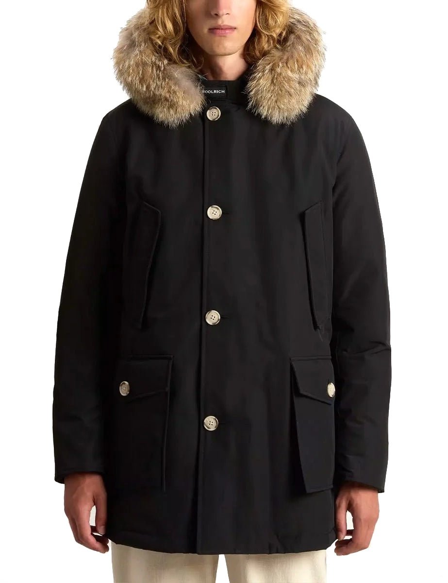 parka arctic detachable fur black - woolrich - giacca