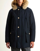 parka arctic detachable fur blu - woolrich - giacca