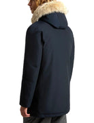parka arctic detachable fur blu - woolrich - giacca