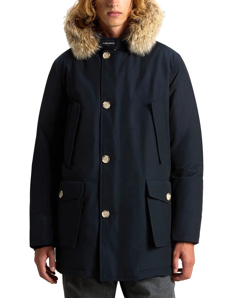 parka arctic detachable fur blu - woolrich - giacca