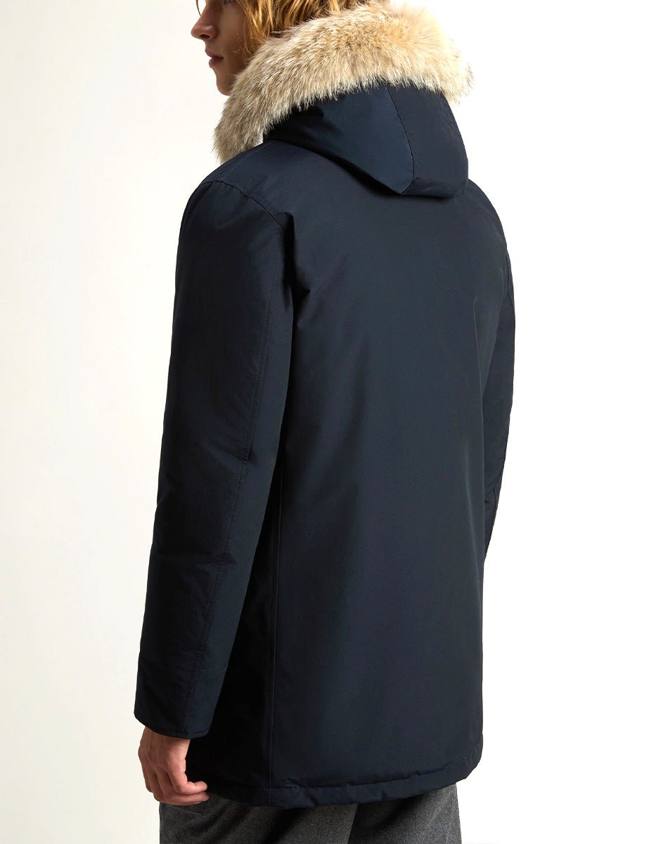 parka arctic detachable fur blu - woolrich - giacca