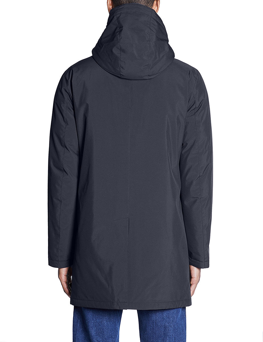 parka imbottito piuma nero - montecore - giacca