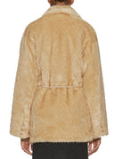 pelliccia ecofur jacquard chevron burro - forte forte - pelliccia