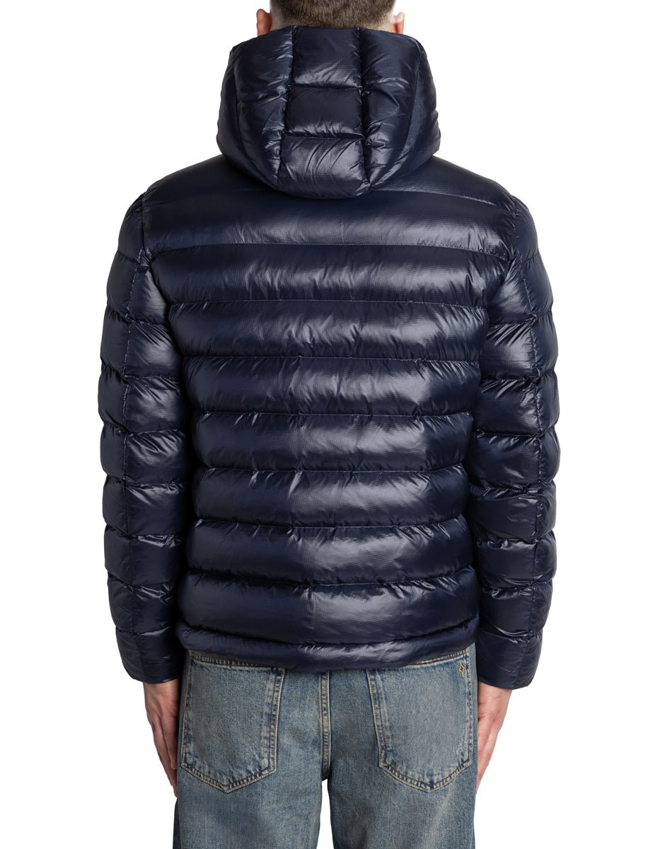 piumino adams cappuccio blu marrone - blauer - piumino