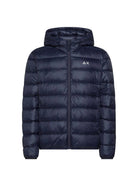 piumino cappuccio blu - sun68 - piumino