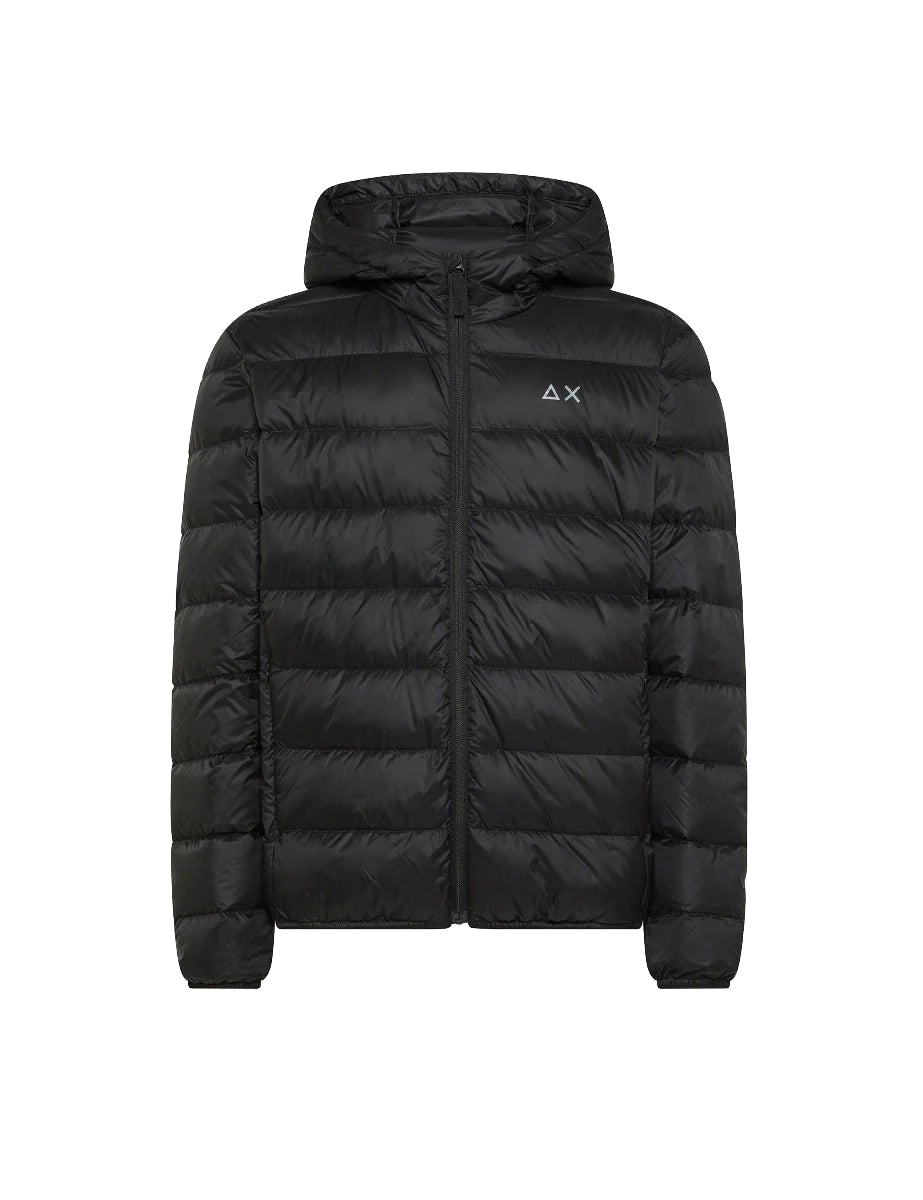 piumino cappuccio nero - sun68 - piumino
