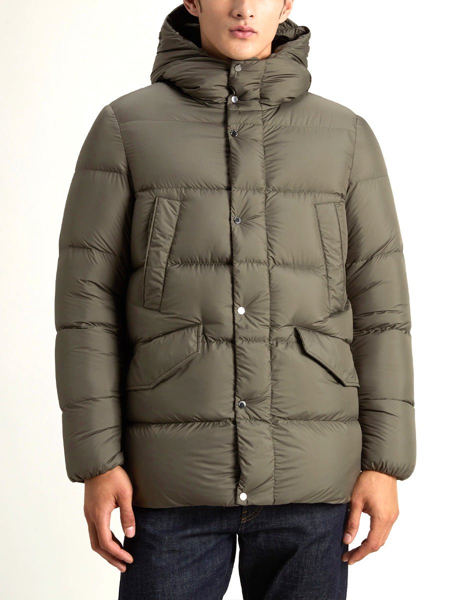 piumino cloud davis dark green - woolrich - piumino