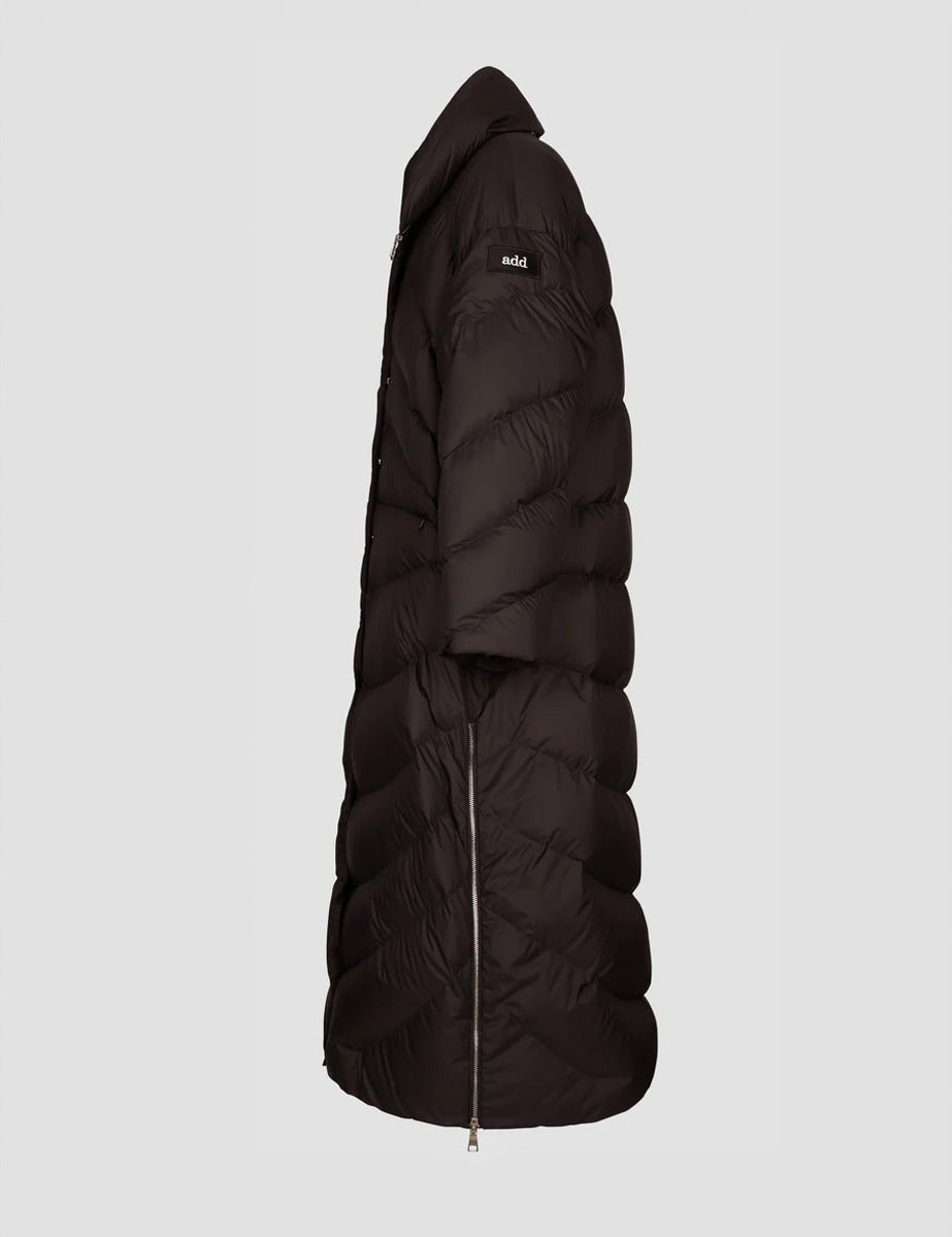 piumino long cocoon nero - Frida SRL