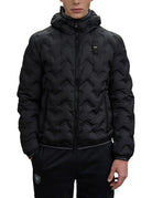 piumino nastrato piery nero tabacco - blauer - piumino