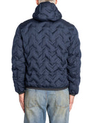 piumino piery blu marrone - blauer - piumino