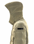 piumino techno velvet cappuccio salvia - rrd - piumino